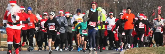 New Canaan Santa Run logo