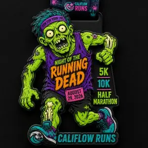 Night of the Running Dead 5K, 10K, 1 Miler, Half Marathon SummerWeen Series by Califlow Runs logo