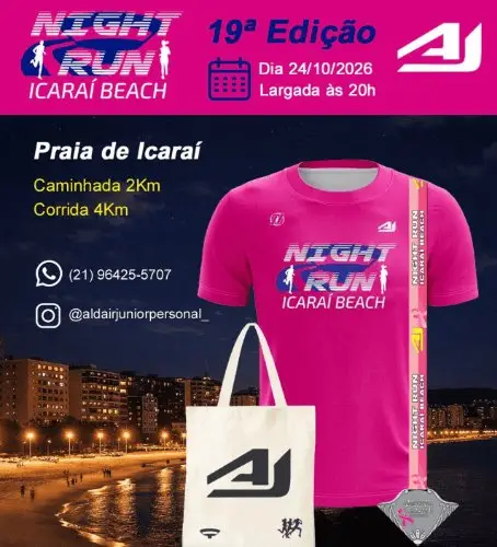 NIGHT RUN ICARAÍ BEACH - 19ª EDIÇÃO 2026 - NITERÓI RJ logo