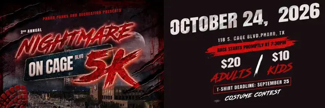 Nightmare on Cage Blvd. 5K logo
