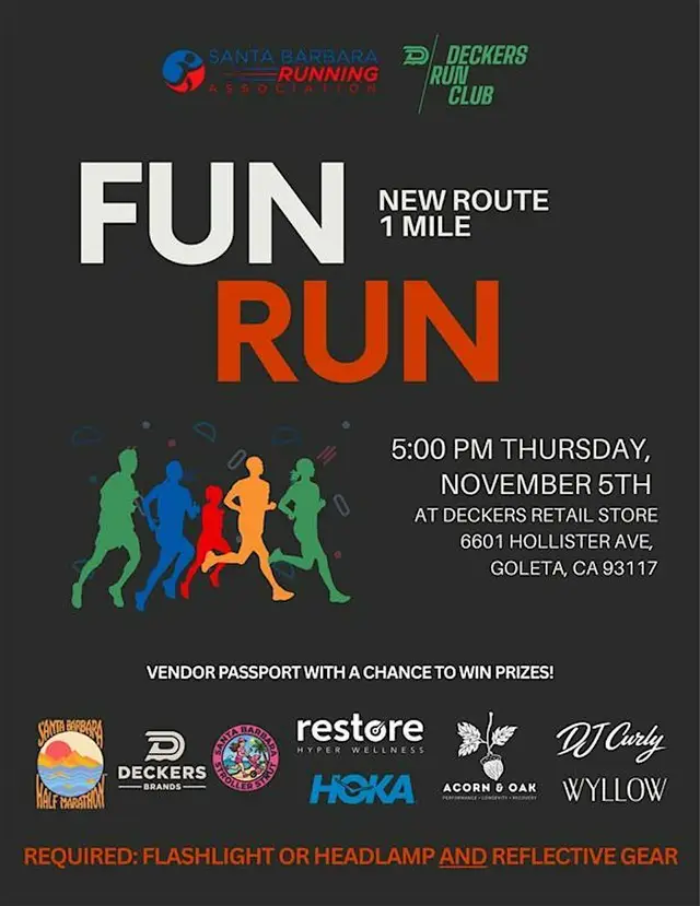 November  Deckers Community Run logo