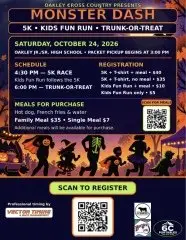Oakley Monster Dash 5k logo