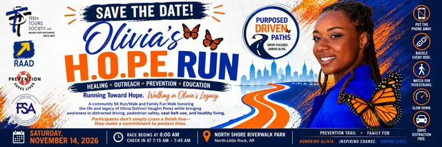 OLIVIA'S H.O.P.E. RUN 5K * 1K WALK logo