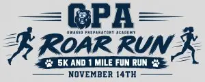 OPA Lions Roar Run 5k and Fun Run logo