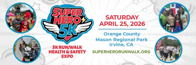 Orange County Superhero 5K Run Walk Health & Safety Expo logo
