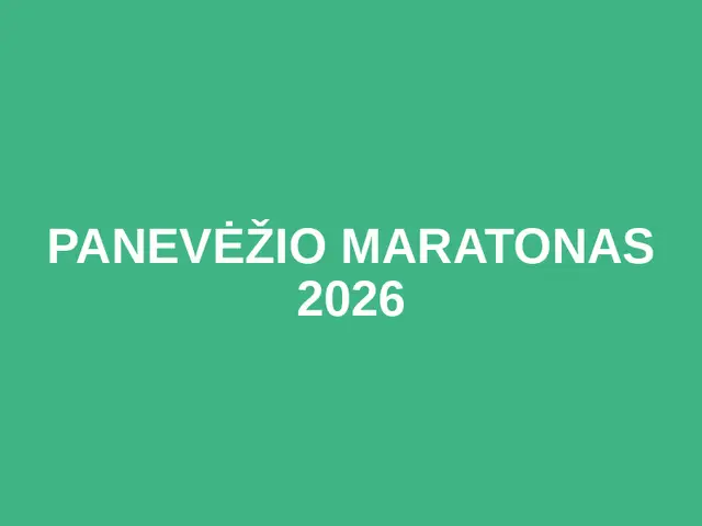 Panevėžio maratonas 2026 logo