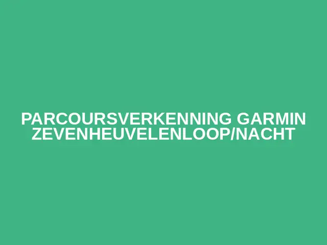 Parcoursverkenning  Garmin Zevenheuvelenloop/nacht logo