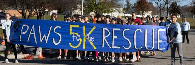 Paws to the Rescue 5K logo