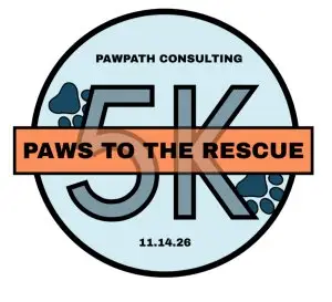 Paws to the Rescue 5K logo