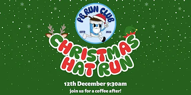 PB Run Club - Christmas Hat Run logo