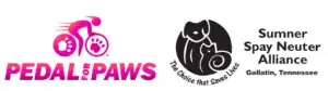Pedal for Paws logo