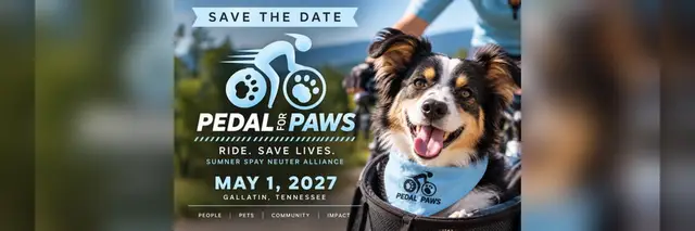 Pedal for Paws logo
