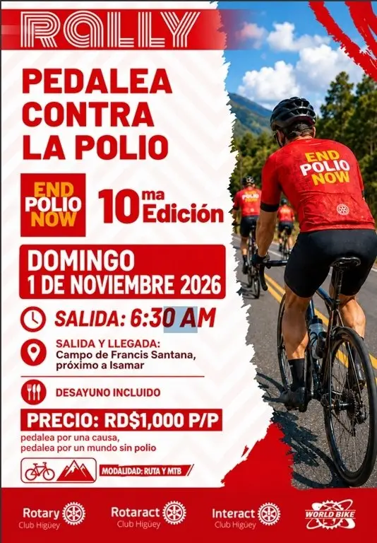 Pedaliando Contra la Polio logo