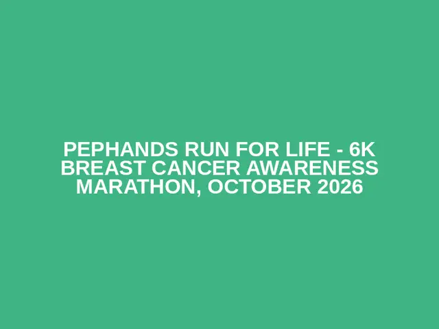 Pephands Run For Life - 6k Breast Cancer Awareness Marathon, October 2026 logo