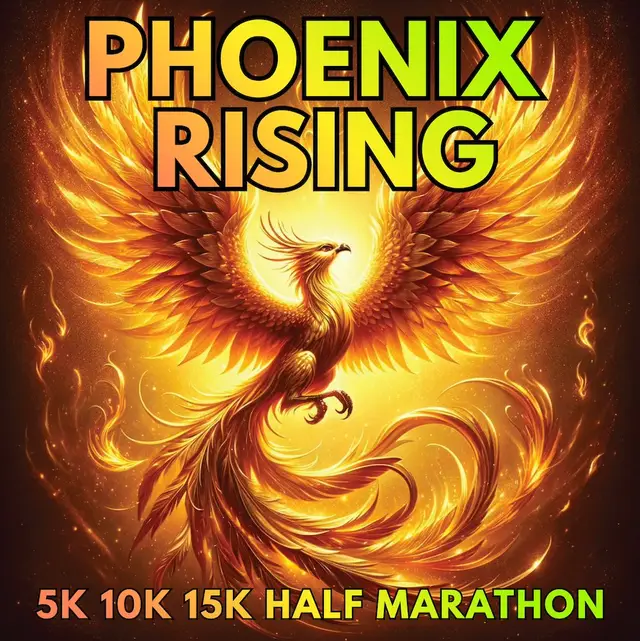 Phoenix Rising 5K, 10K, 15K, Half Marathon 2027 logo