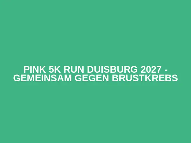 PINK 5K Run Duisburg 2027 - gemeinsam gegen Brustkrebs logo
