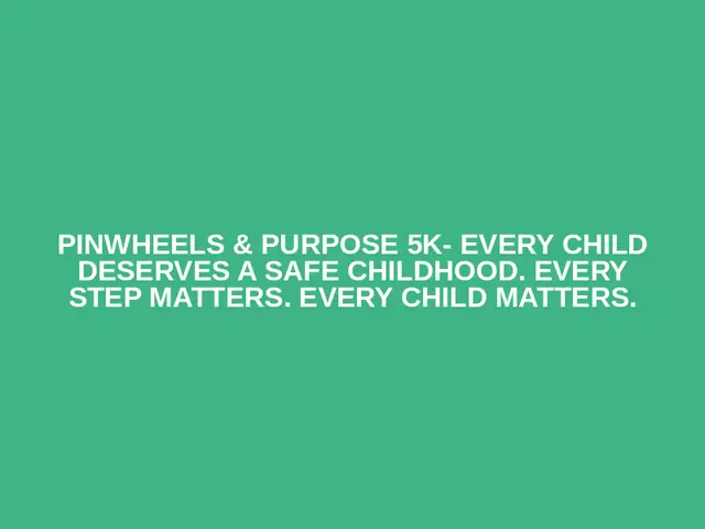 Pinwheels & Purpose 5K- Every Child Deserves a Safe Childhood. Every Step Matters. Every Child Matters. logo