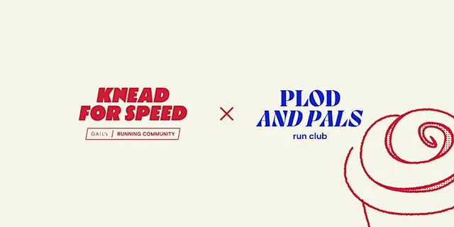 Plod and Pals Run Club x Gail's Bakery logo