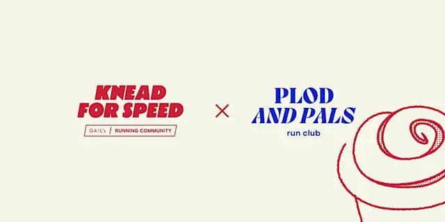 Plod and Pals Run Club x Gail's Bakery logo