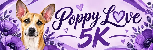 Poppy Love 5K- "In Memory of Poppy" logo