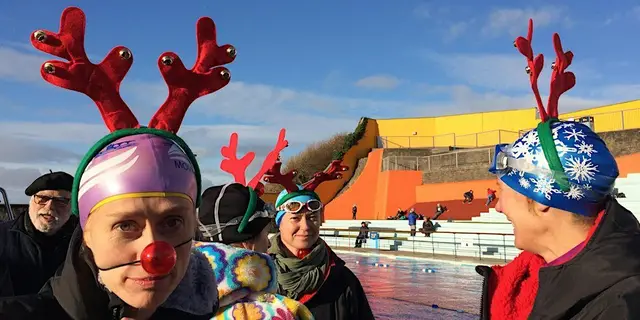 Portishead Popsicle 2026 - festive cold water swimming gala logo