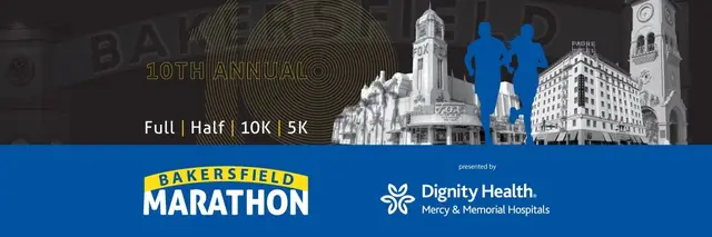 Pre-Registration Bakersfield Marathon 2028 logo
