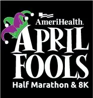 PRESALE 2027 AmeriHealth New Jersey April Fools Half Marathon & 8K logo