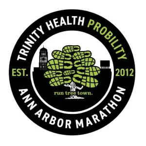Trinity Health Probility Ann Arbor Marathon logo