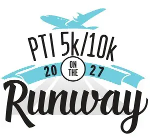 PTI 5k/10k Run on the Runway logo