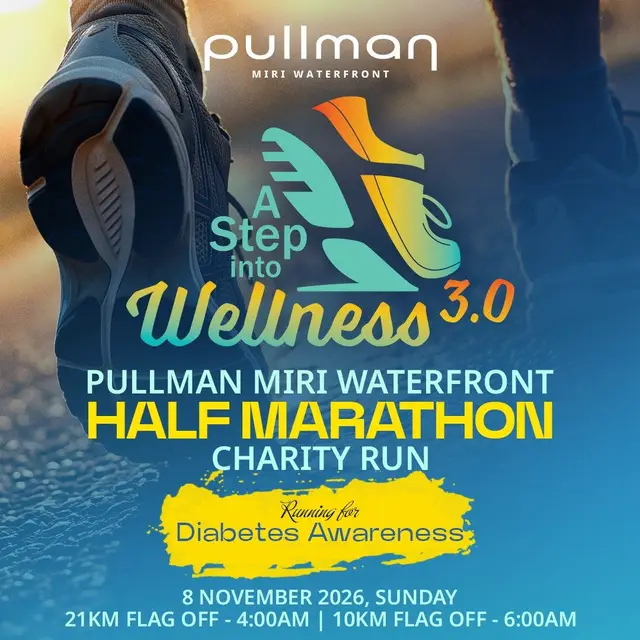 Pullman Miri Waterfront Half Marathon Charity Run 2026 logo
