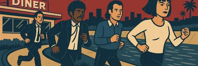 Pulp Fiction: Royale with Speed 5K, 10K & 13.1 logo