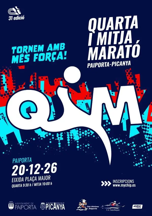 QUARTA I MITJA MARATÓ, PAIPORTA - PICANYA, 2026 logo