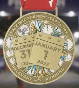 Race Into The New Year "Live Virtual" 5k/10k logo