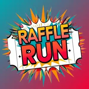 Raffle Run logo