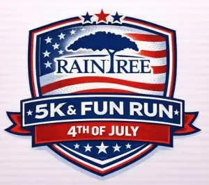 Raintree 4th July 5K and Fun Run logo