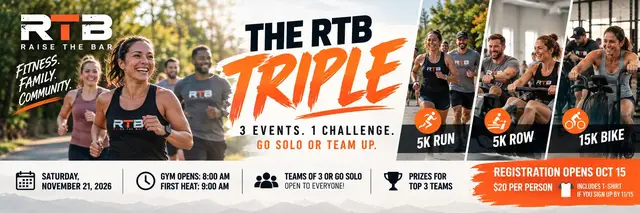 Raise the Bar Triple (RTB Triple) logo