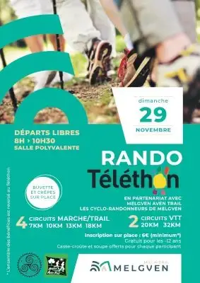 RANDO TELETHON MELGVEN logo