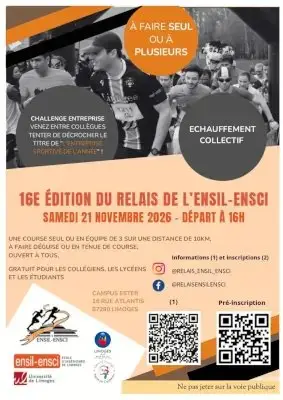 Relais de l'ENSIL-ENSCI 16ème édition logo