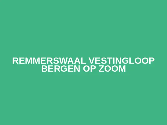 Remmerswaal Vestingloop Bergen op Zoom logo