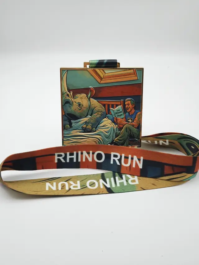 Rhino Run- Runnymede logo