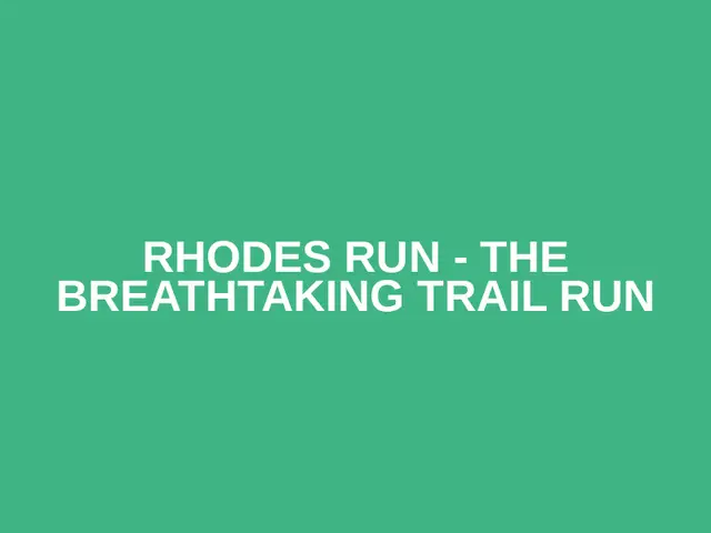 Rhodes Run - The Breathtaking Trail Run logo
