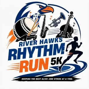 River Hawks Rhythm & Run 5k logo