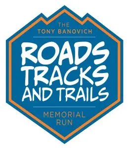 Roads, Tracks, and Trails Virtual Memorial Run and Fundraiser logo