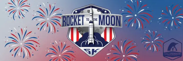 Rocket to the Moon 5k logo