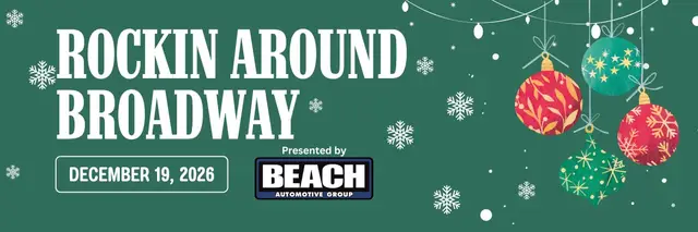 Rockin Around Broadway | Presented by Beach Automotive logo