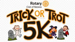 Rotary Club of Batavia Trick or Trot 5k logo