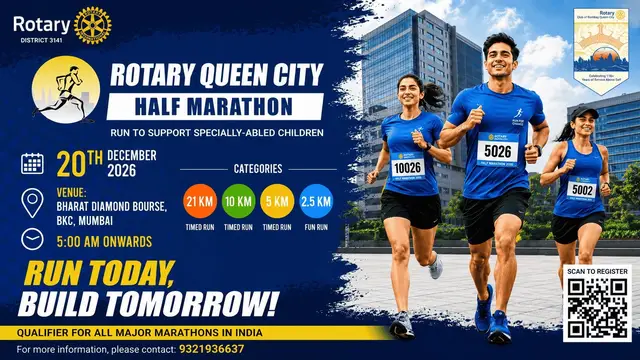 Rotary Queen City Half Marathon 2026 logo
