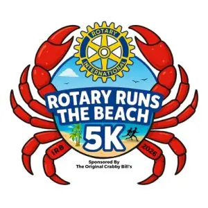 Rotary Runs The Beach 2027 logo