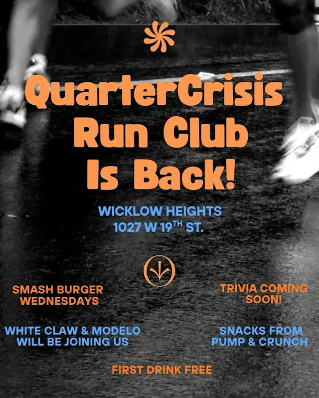 RSVP through Sweatpals: Quarter Crisis Run Club logo