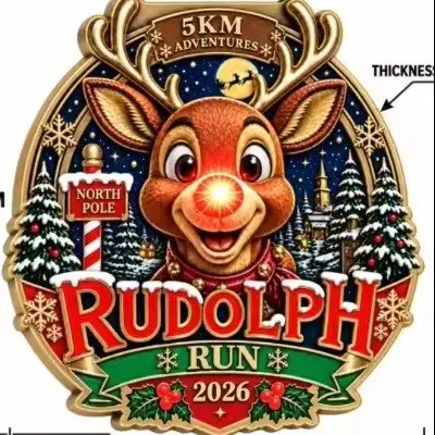 Rudolph 5km run walk logo